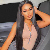 Brazilian Straight Virgin Human Hair 3 Bundles with 4*4 Lace Closure - MeetuHair